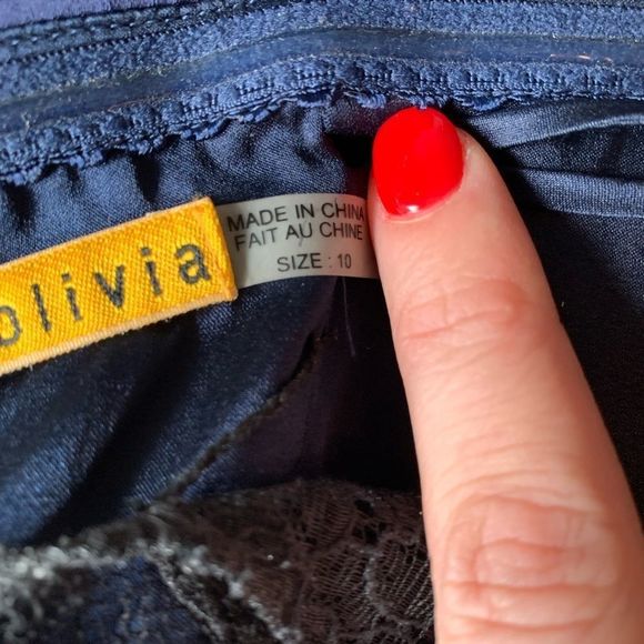 Alice and Olivia Blue Satin Mini Dress| See description - Picture 11 of 12